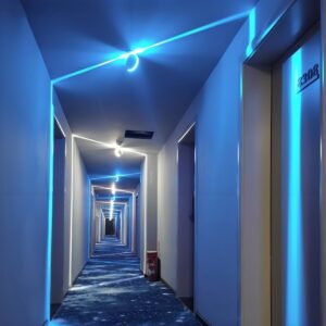 Alternative view of Cyberpunk Hallway LED Wall Light Beam Spot Light