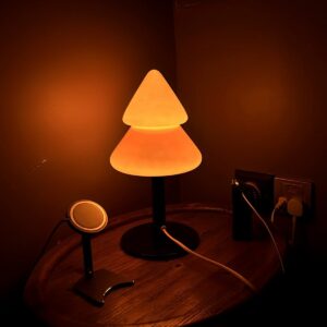 Alternative view of Modern Christmas Tree Glass  LED Table Lamp Plug In