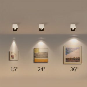 Alternative view of Modern Minimalist Aluminum Square COB Ceiling Spot Light