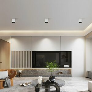 Modern Minimalist Aluminum Square COB Ceiling Spot Light