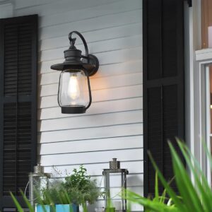 Alternative view of Retro Black Waterproof Lantern Outdoor Wall Sconces