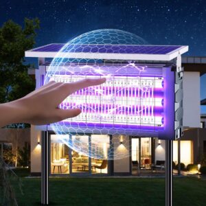 Alternative view of Solar Waterproof LED Outdoor Lawn Mosquito Bug Zapper Killer Lights