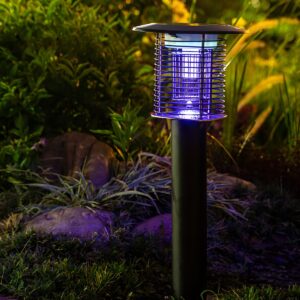 Alternative view of Solar Waterproof LED Outdoor Mosquito Bug Zapper Killer Lawn Pillar Lights