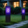 Solar Waterproof Rectangular LED Outdoor Mosquito Bug Zapper Killer Lawn Lights