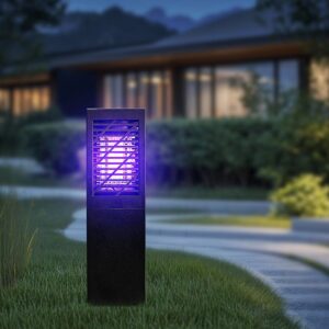Alternative view of Solar Waterproof Rectangular LED Outdoor Mosquito Bug Zapper Killer Lawn Lights