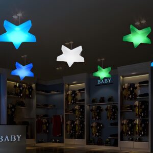 Alternative view of Waterproof Outdoor Christmas Star 16 Color RGB Dimmable LED Pendant Lights
