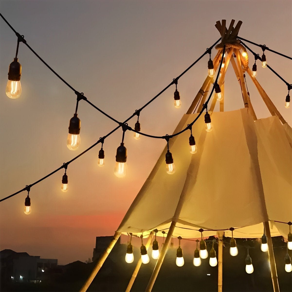 Waterproof LED Outdoor LED String Lights Garden Hanging Light